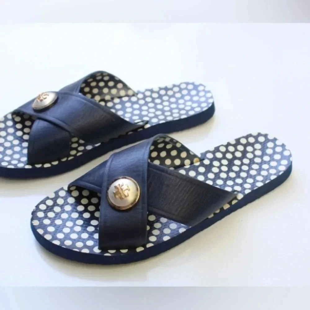 Tory Burch Black and White Sandals - Picture 8 of 16